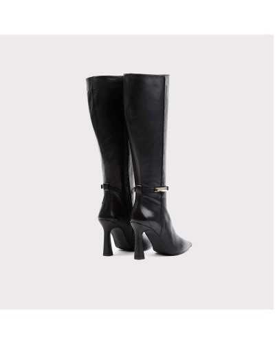 rebajas bota piel negra ezzio