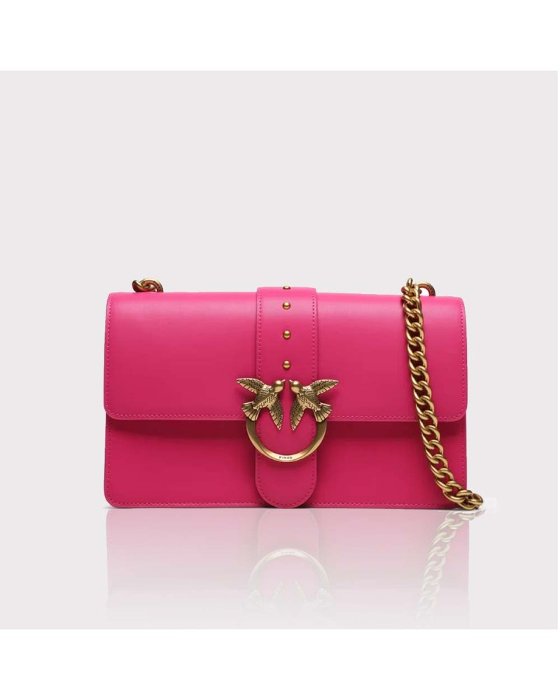 Comprar bolso Pinko piel fuxia