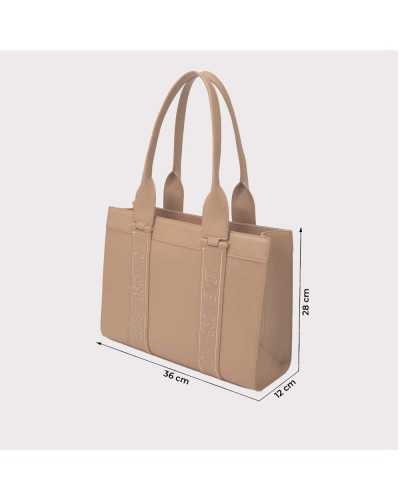 BOLSO LOVE MOSCHINO EMBROIDERY BISCOTTO