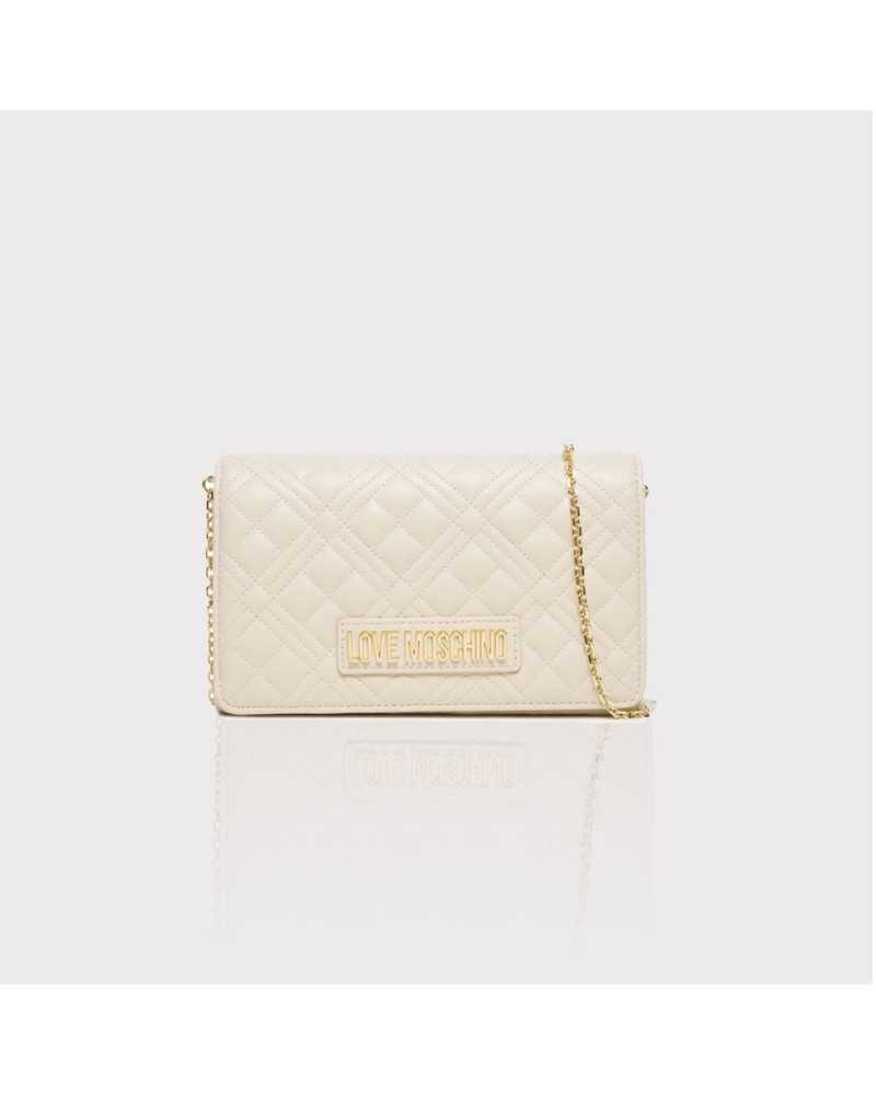 Love Moschino Quilted Bolso De Mano Con Bandolera De Cadena marfil JC4079PP0ILA0110