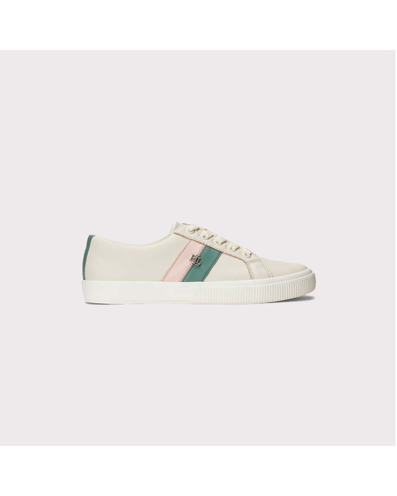 Lauren Ralph Lauren - JANSON TOP - Zapatillas - soft white/soft green/pink opal,