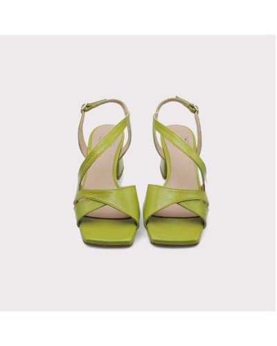 comprar sandalia joni para mujer tacon 5,5 cm en color verde