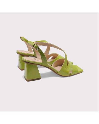 comprar sandalia joni para mujer tacon 5,5 cm en color  verde