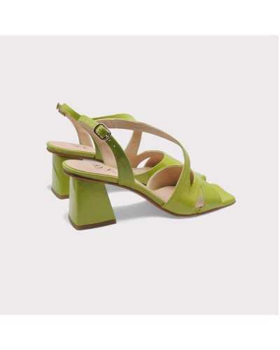 comprar sandalia joni para mujer tacon 5,5 cm en color verde