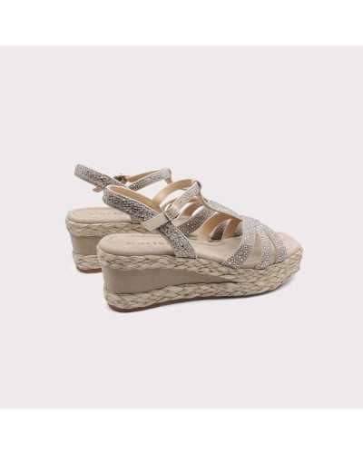 Comprar CUÑA MEDIA TIRAS PEDRERIA online taupe