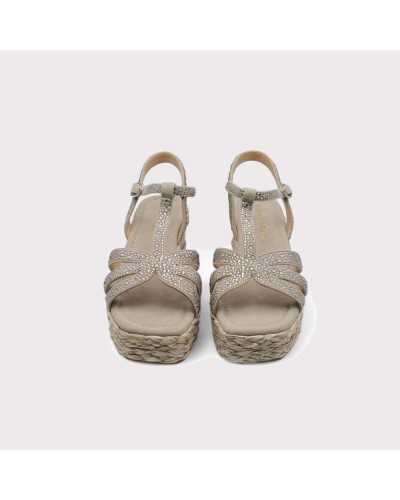 Comprar CUÑA MEDIA TIRAS PEDRERIA online taupe