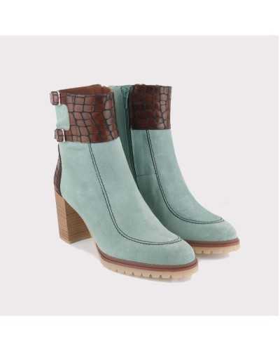 botin joni tacon ancho y plataforma jade 27004
