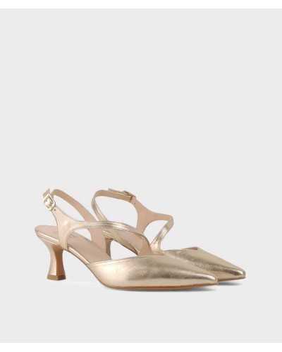 Zapato Destalonado en Champán Joni modelo 28263