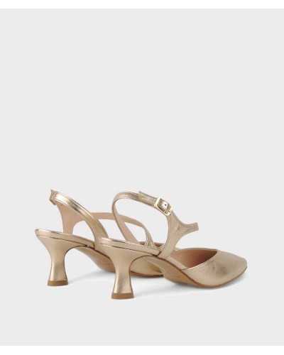 Zapato Destalonado en Champán Joni modelo 28263