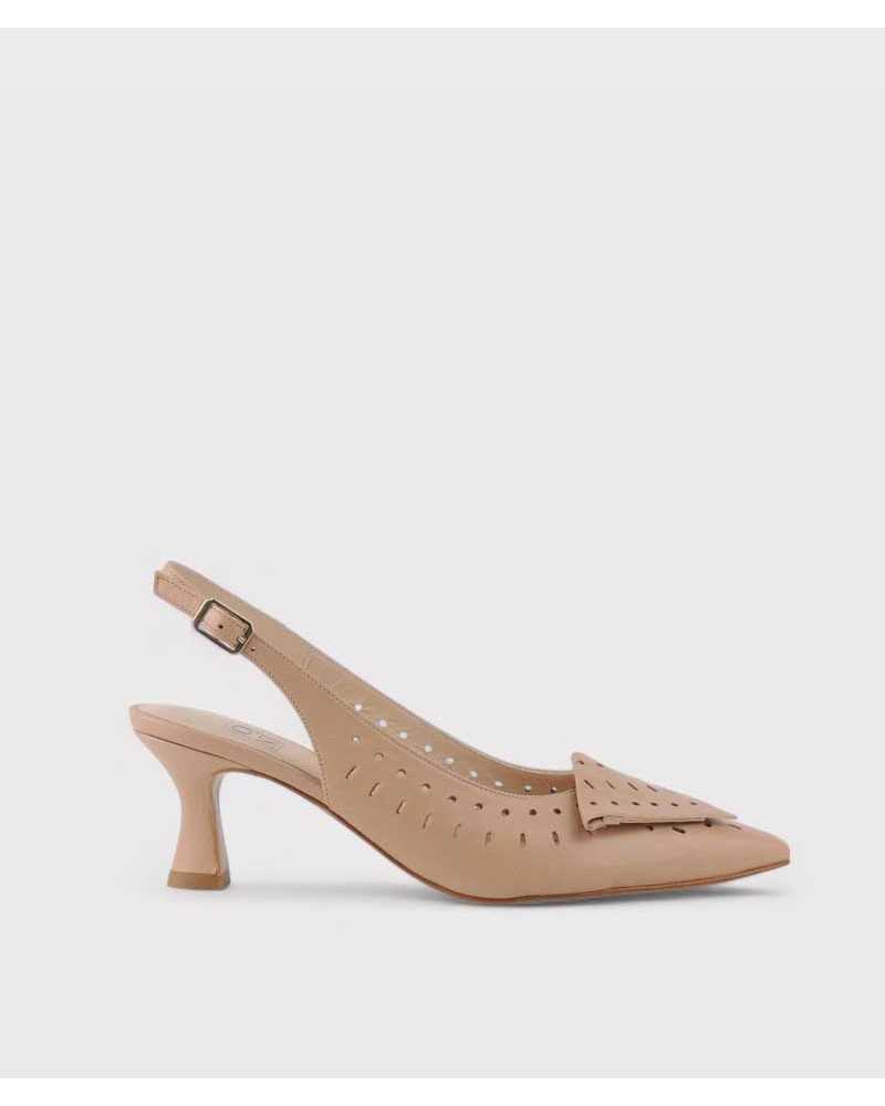 zapato de salon color nude tacon 6,5cm