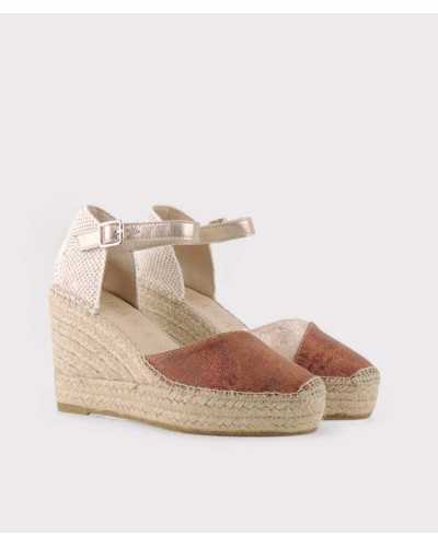Alhamas – Cuñas Marrón Bronce con Plataforma y Pulsera