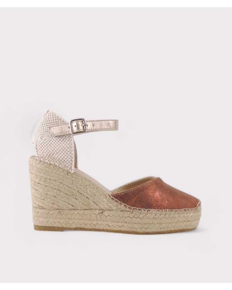 Alhamas – Cuñas Marrón Bronce con Plataforma y Pulsera