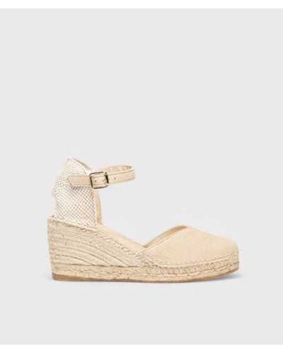 Las cuñas Jara beige de Alhamas
