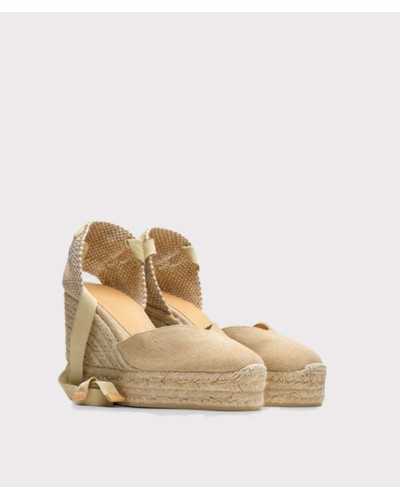 Castañer Chiara Sand – Alpargatas con cuña de 11 cm