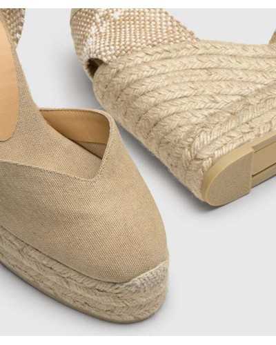 Castañer Chiara Sand – Alpargatas con cuña de 11 cm