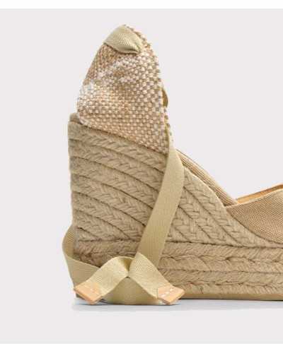 Castañer Chiara Sand – Alpargatas con cuña de 11 cm