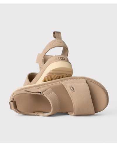Sandalia UGG Goldenstar – color beige, sujeción total
