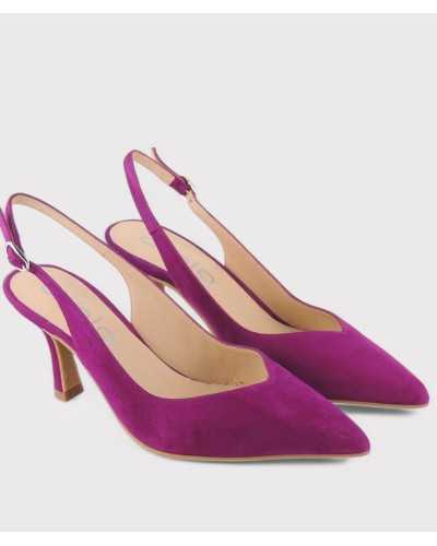 Zapato destalonado buganvilla Dibia con tacón cómodo y elegante
