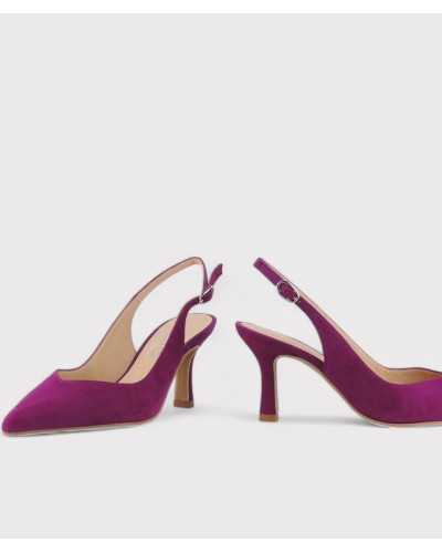 Zapato destalonado buganvilla Dibia con tacón cómodo y elegante