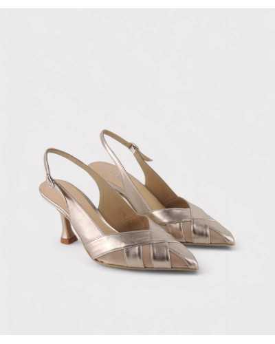 Zapato Dibia – El toque metal nude que necesitas