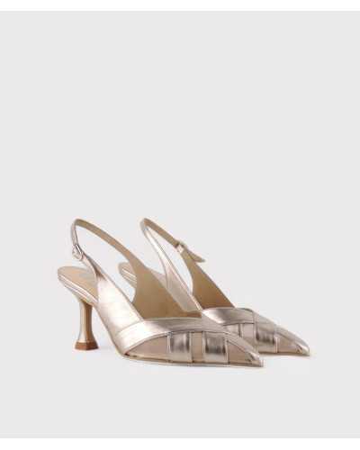 Zapato Dibia – El toque metal nude que necesitas