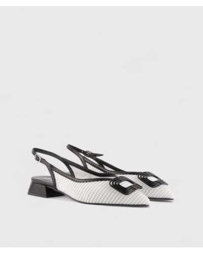 Zapato Dibia Clara cómodo y elegante | Rejilla + piel