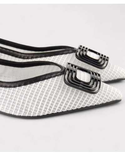 Zapato Dibia Clara cómodo y elegante | Rejilla + piel