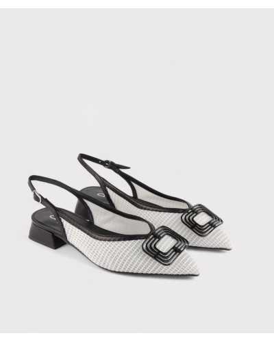 Zapato Dibia Clara cómodo y elegante | Rejilla + piel