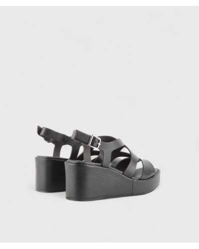 Sandalia plumers negra sin costuras de Plumers