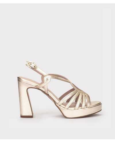 Sandalias doradas Pedro Miralles – Modelo Piles
