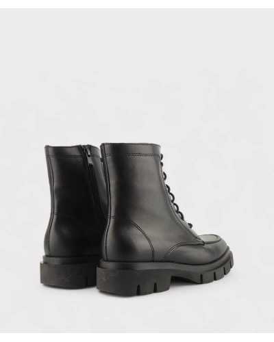 Botines Viguera piel napa negra vista trasera