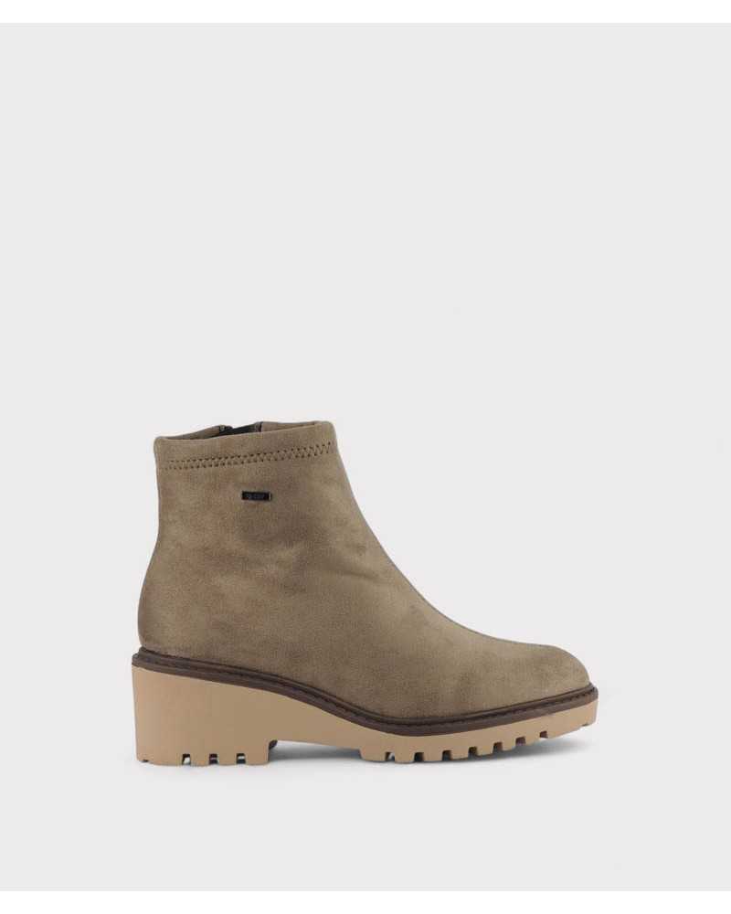 Botín Viguera V-DRY taupe impermeable vista lateral
