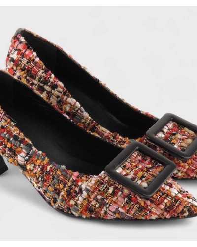 JONI zapatos salón Chanel multicolor vista superior interior piel