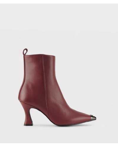 botines Ezzio napa burdeos conjunto, diseño elegante y atemporal