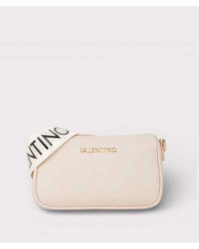 Valentino bolso bandolera beige vista frontal
