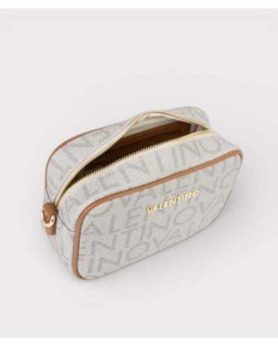 Interior bolso bandolera beige Valentino Regina RE con bolsillos organizadores