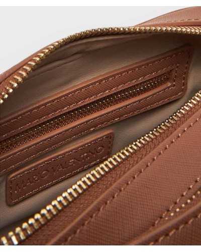 Valentino bandolera marrón interior con compartimentos