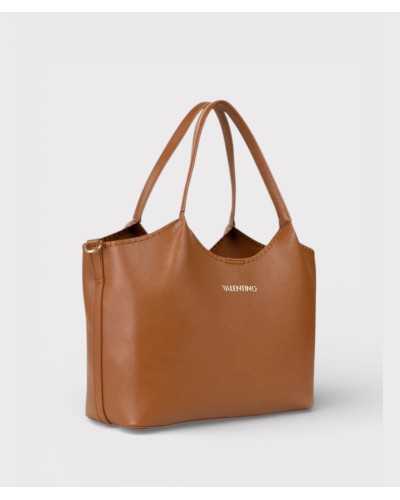 Valentino Bags bolso shopper marrón Aleksandra vista lateral derecha perfil y estructura