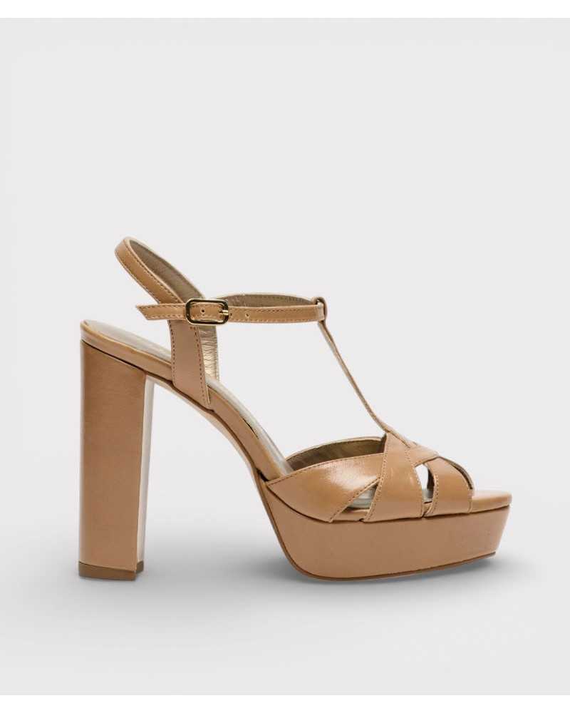 sandalias pedro miralles marron piel