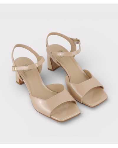 sandalia joni nude charol vista superior interior