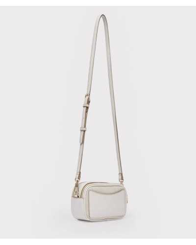 Bolso bandolera Liu Jo beige perfil lateral con correa ajustable