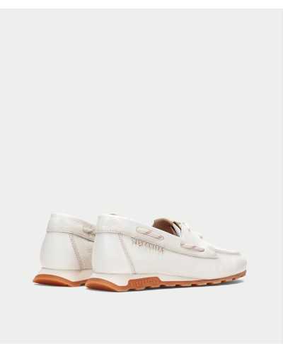 mocasín Hispanitas Zinnia blanco napa trasera