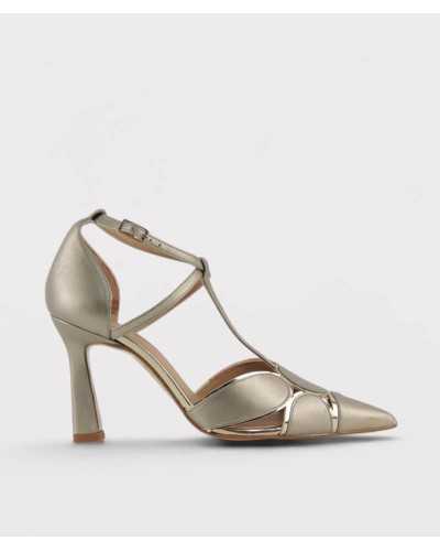 zapatos de fiesta Ezzio Cassiopea dorado piel vista lateral