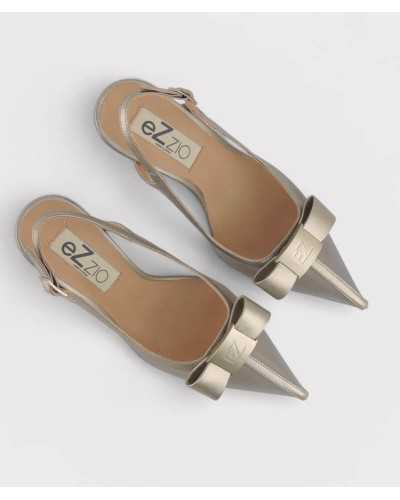 zapatos Ezzio platino malla plantilla gel vista superior interior