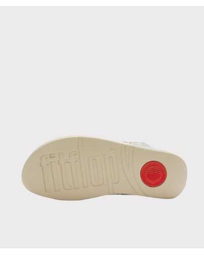 andalias FitFlop Lulu Shimmerglitz doradas vista suela