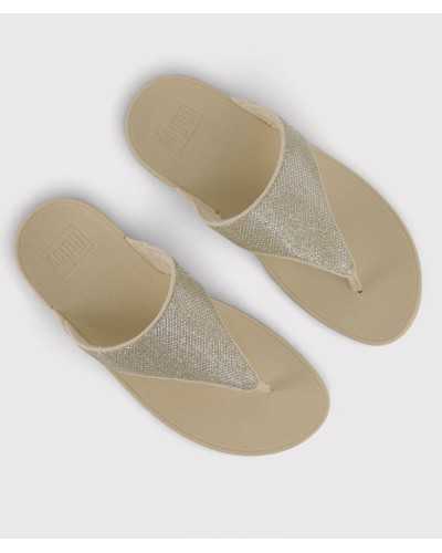 andalias FitFlop Lulu Shimmerglitz doradas vista superior