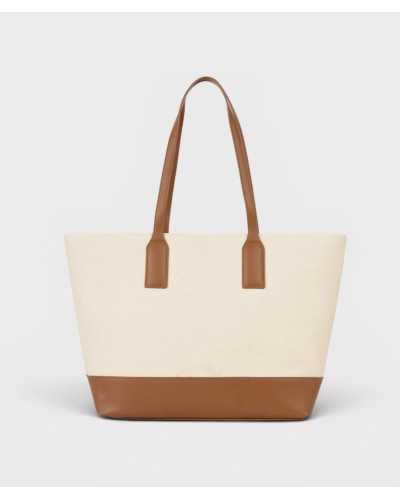 Valentino Bags bolso cabás beige vista trasera
