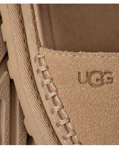 detail whipstitch UGG GoldenGaze sand suede logo embossed