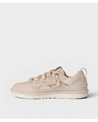 sneaker UGG Minimel cream suede recycled fabric side