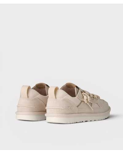 sneaker UGG Minimel cream suede rear view pair